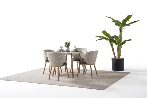 Dominik Set Beyaz Meşe