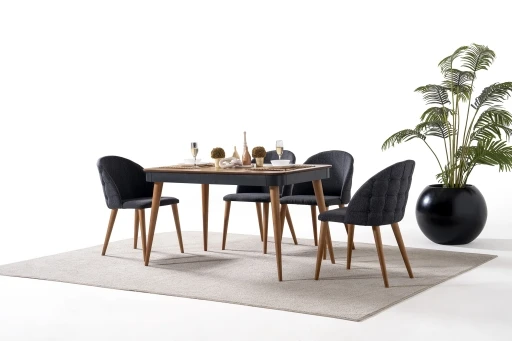 Ruby Set Ceviz Antrasit